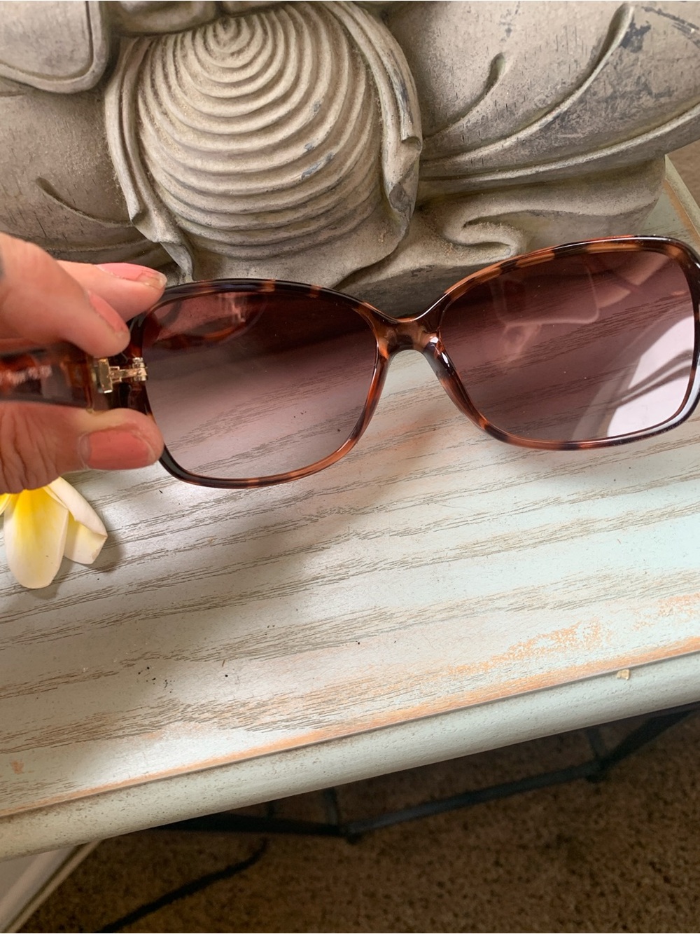 Tortoiseshell Brown Gradient Women's Sunglasses